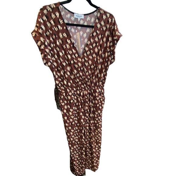 🛍️ G.I.L.I. Brown Jumpsuit w/ Black & White Ascents (NWT) - Picture 3 of 4